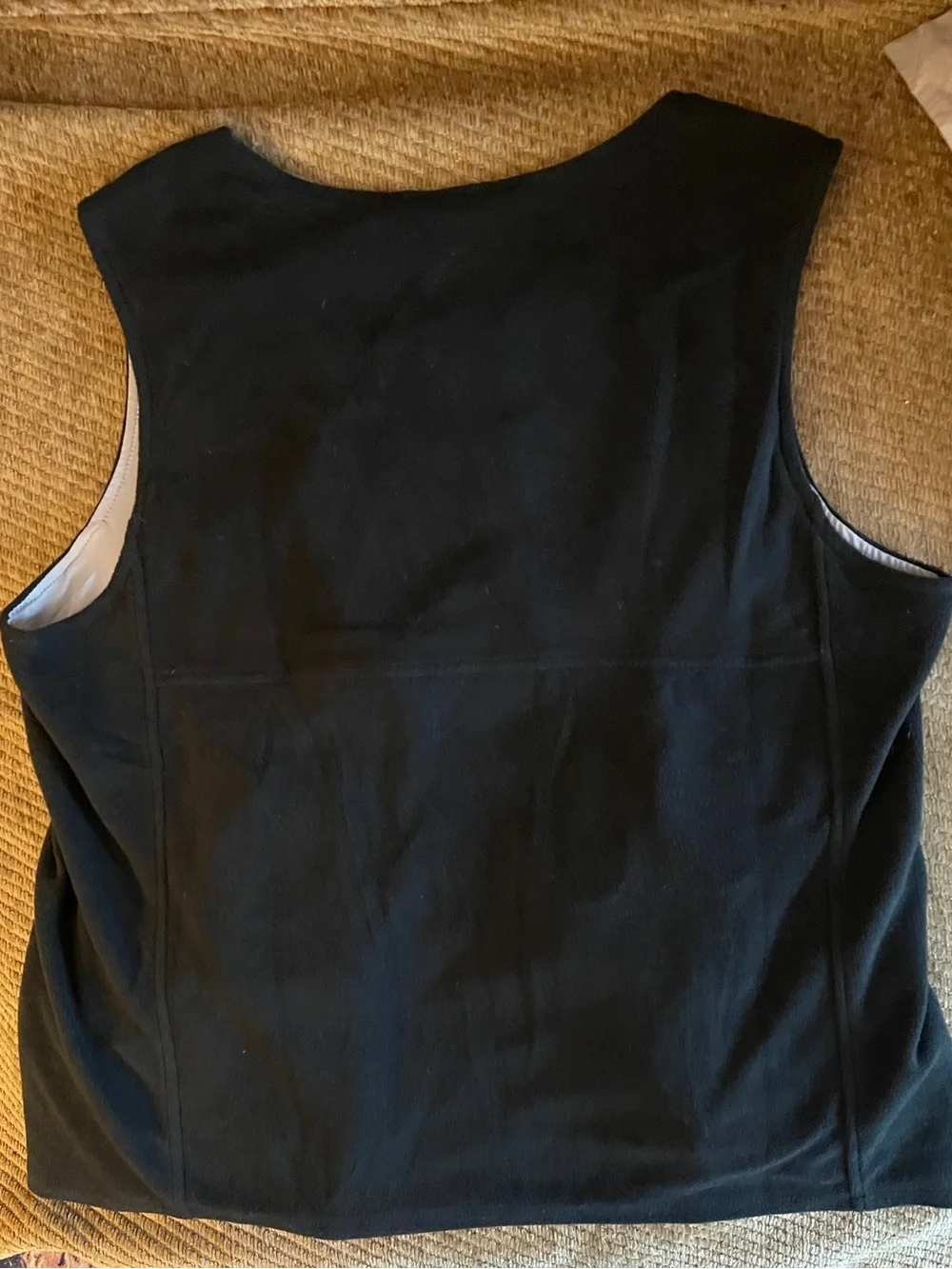 Heated L Wearable Vest - Black with light Grey Trim